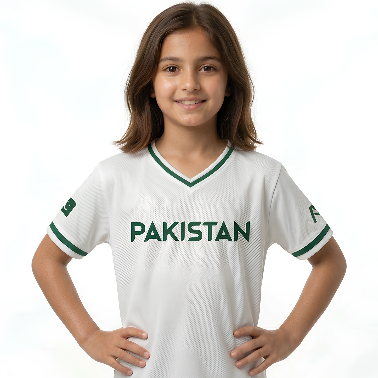 Pakistan Baseball National Team Kids' Lifestyle V-Neck Jersey