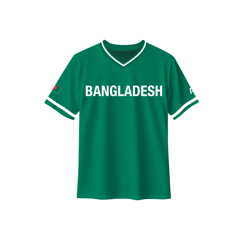 Bangladesh Baseball National Team Kids' Lifestyle V-Neck Jersey