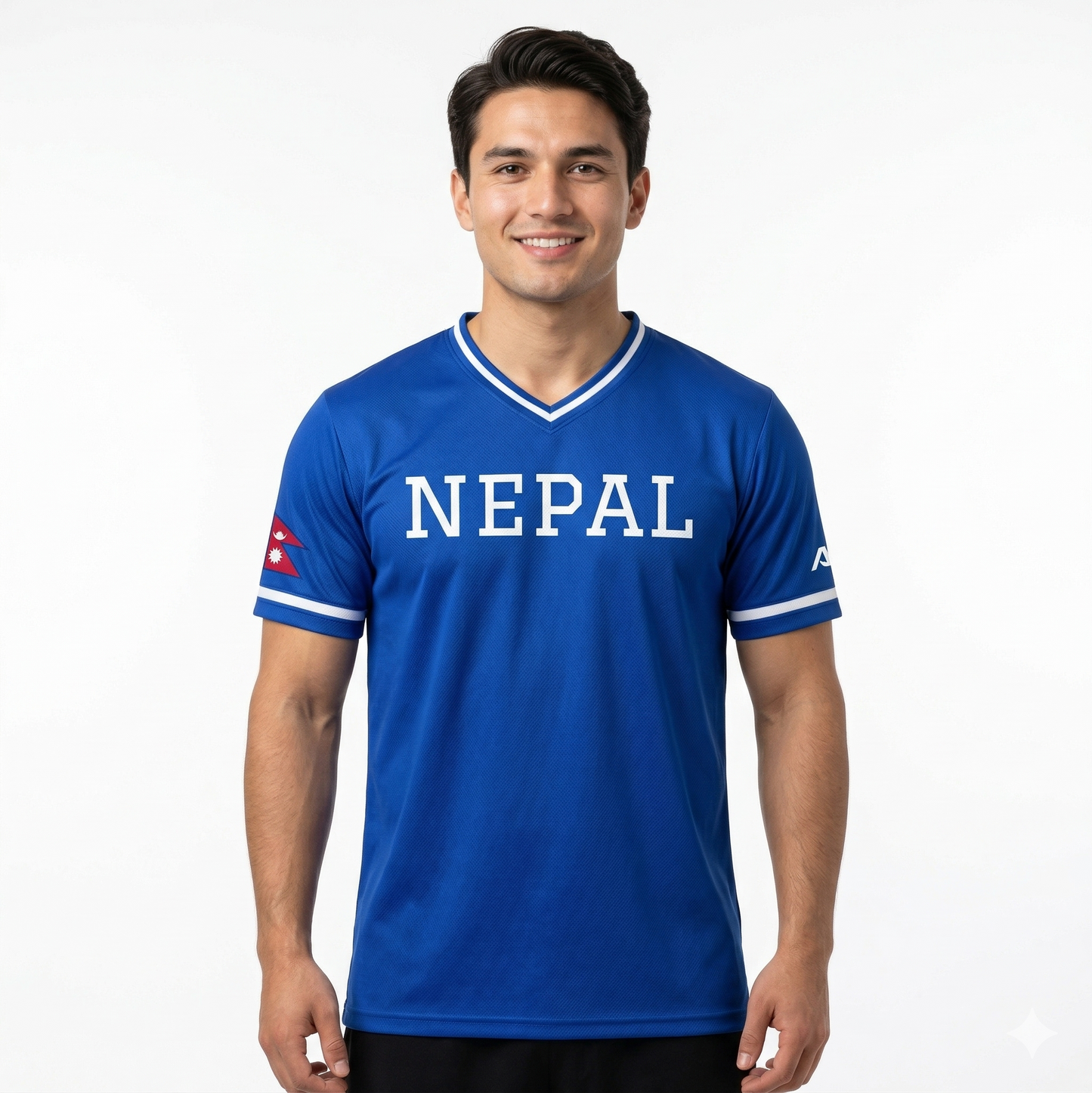 Nepal Baseball National Team Men's Lifestyle V-Neck Jersey