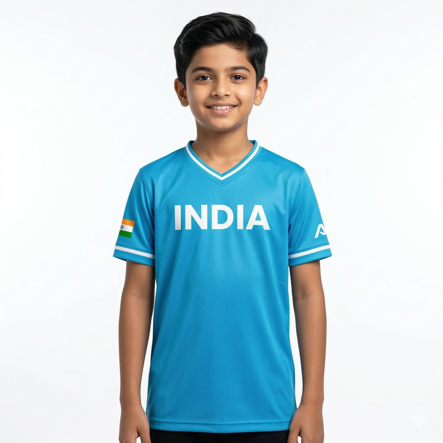 India Baseball National Team Kids' Lifestyle V-Neck Jersey