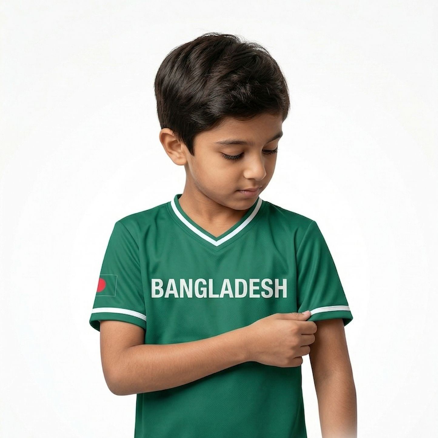 Bangladesh Baseball National Team Kids' Lifestyle V-Neck Jersey