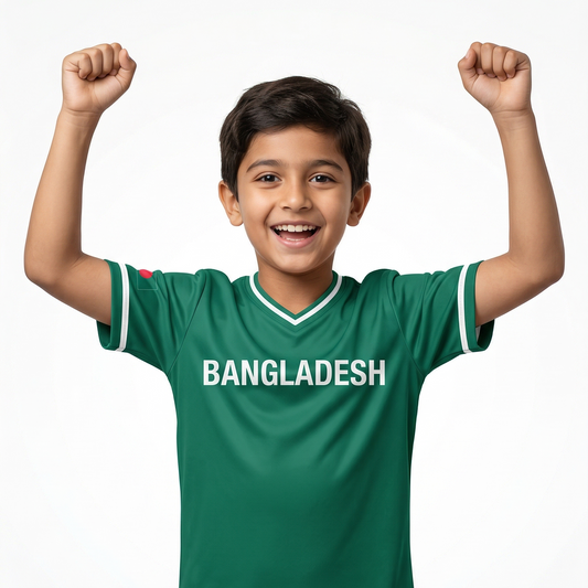 Bangladesh Baseball National Team Kids' Lifestyle V-Neck Jersey