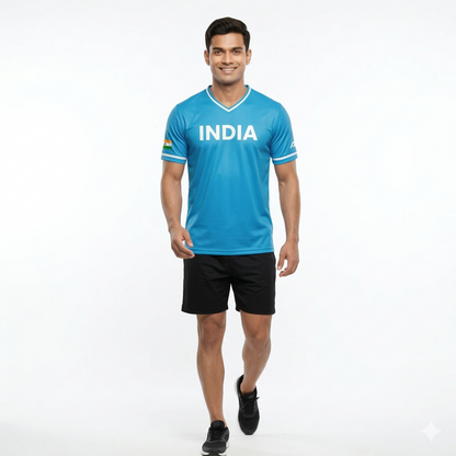 India Baseball National Team Men's Lifestyle V-Neck Jersey