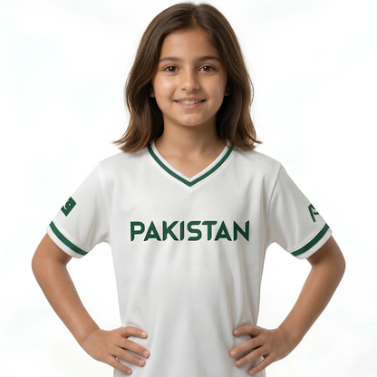 Pakistan Baseball National Team Kids' Lifestyle V-Neck Jersey
