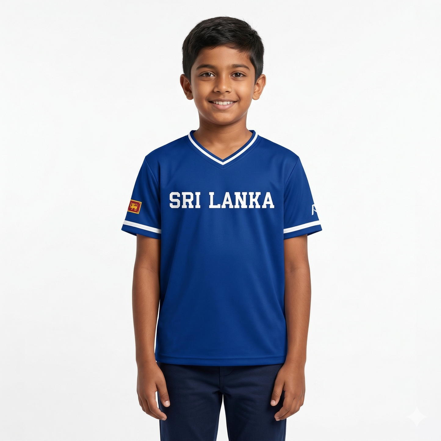 Sri Lanka Baseball National Team Kids' Lifestyle V-Neck Jersey