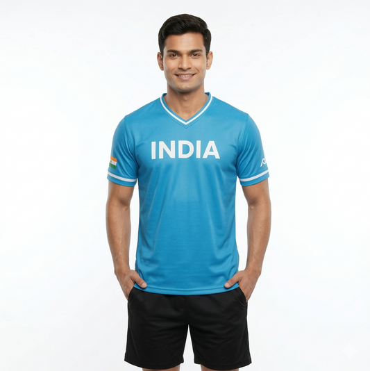 India Baseball National Team Men's Lifestyle V-Neck Jersey