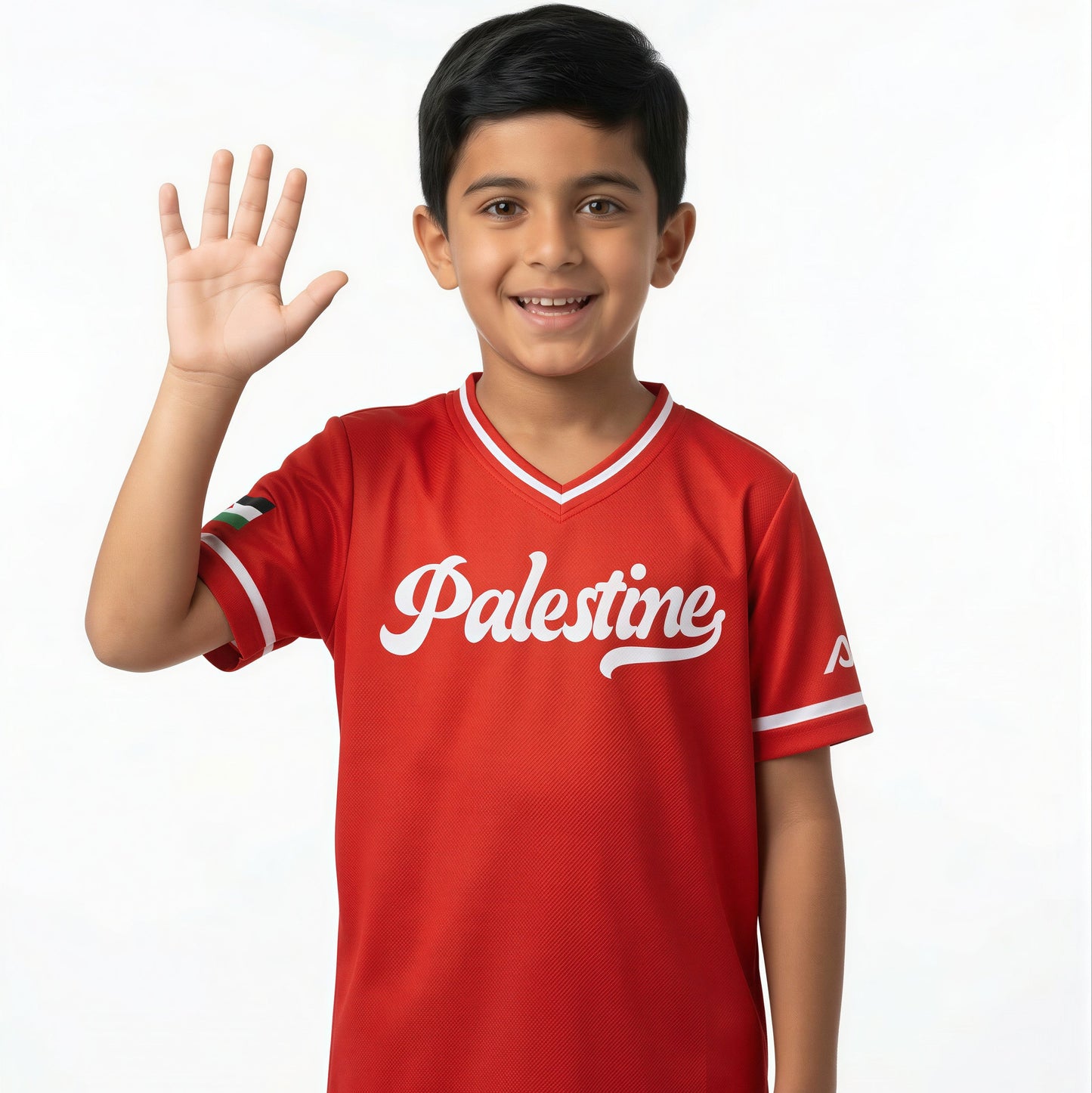 Palestine Baseball National Team Kids' Lifestyle V-Neck Jersey