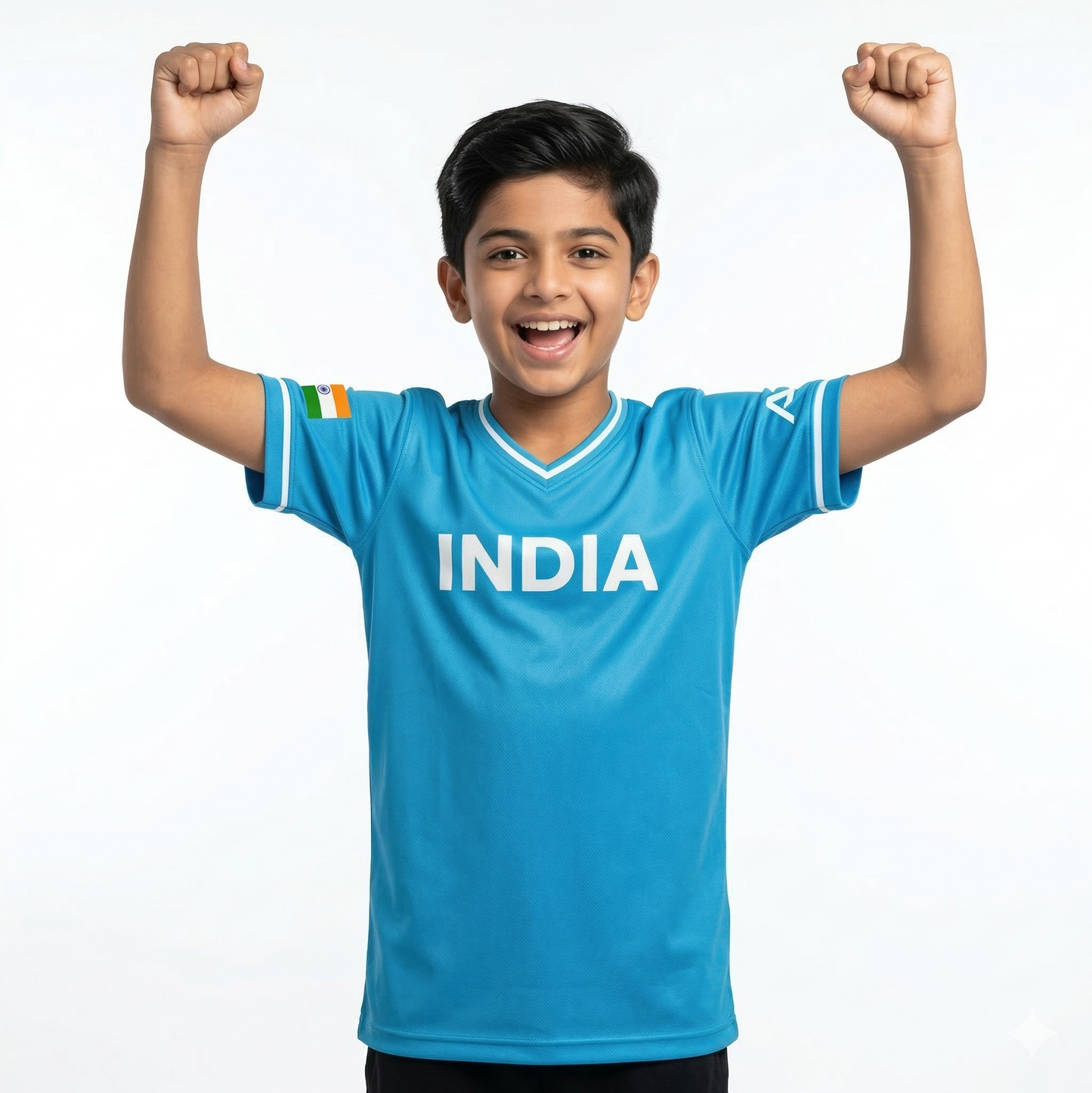 India Baseball National Team Kids' Lifestyle V-Neck Jersey