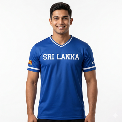 Sri Lanka Baseball National Team Men's Lifestyle V-Neck Jersey