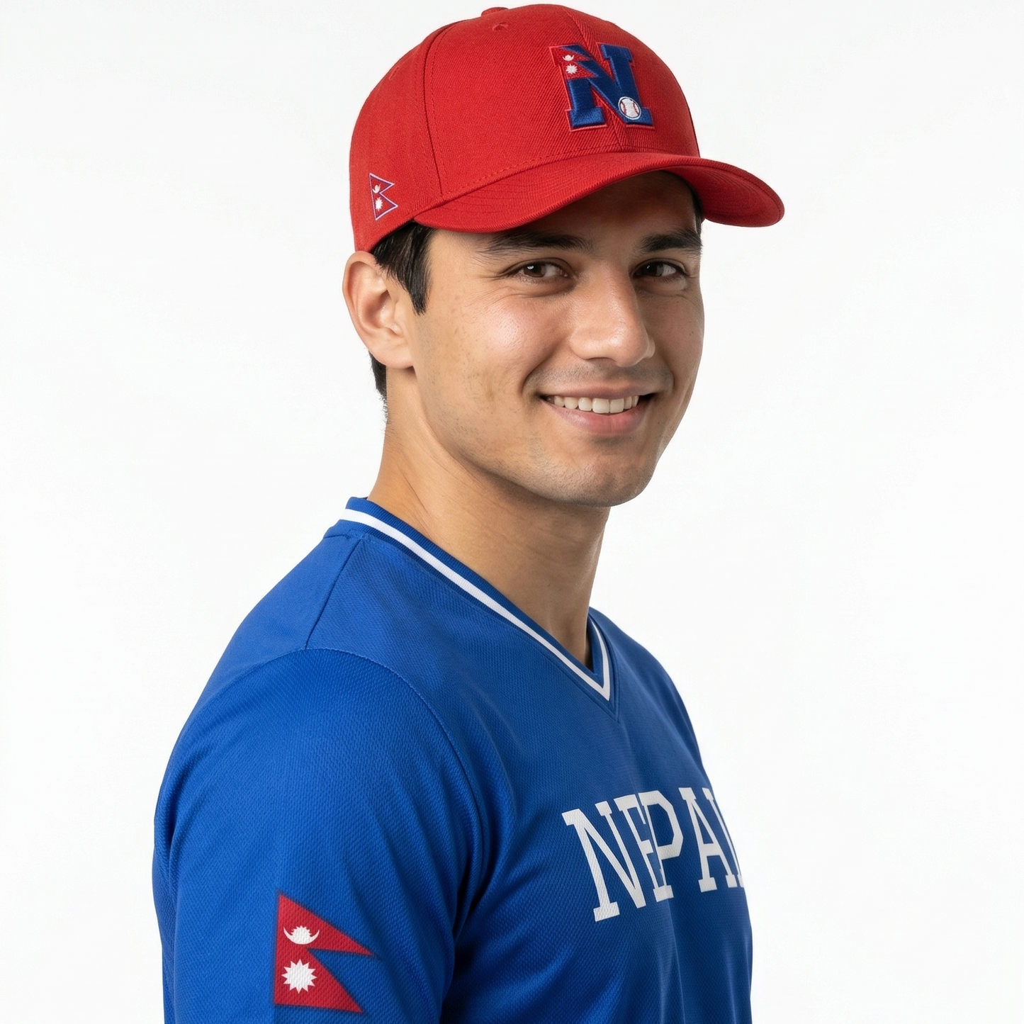 Nepal Baseball National Team Men's Lifestyle V-Neck Jersey