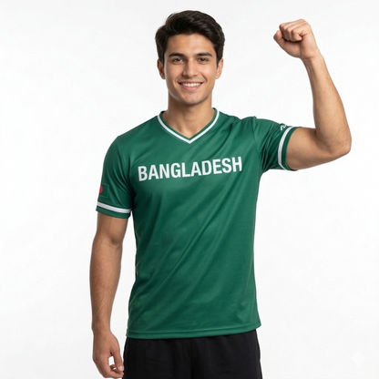Bangladesh Baseball National Team Men's Lifestyle V-Neck Jersey