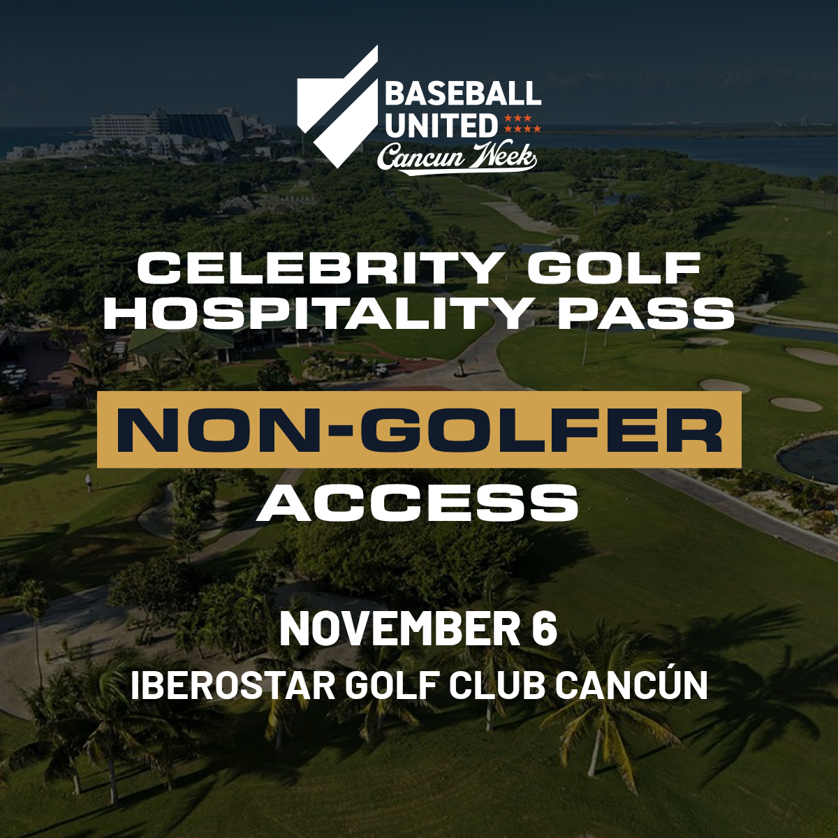 Celebrity Golf Hospitality Pass